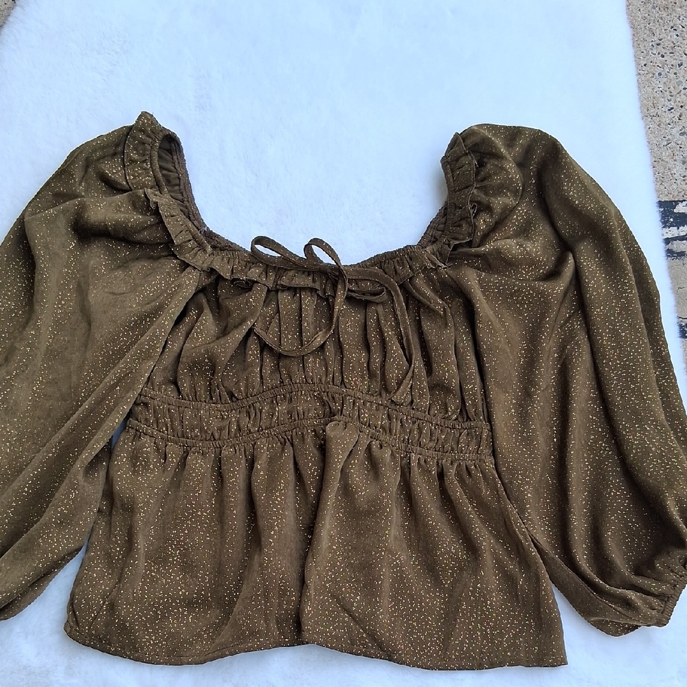 Mine Gold Speckled Blouse